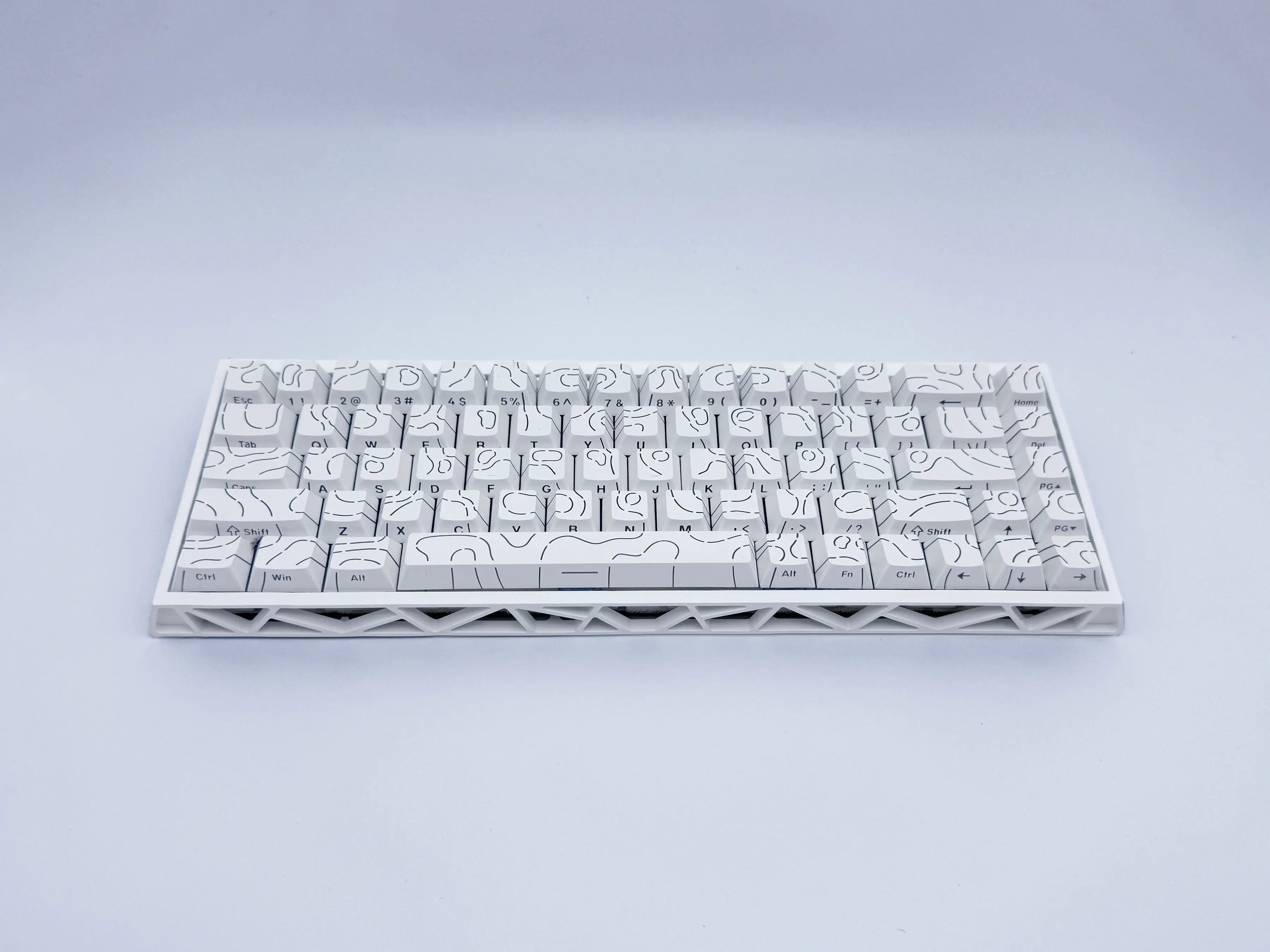 Hollow 68% Mechanical Keyboard - Bluetooth/2.4G Wireless/Wired Connection RGB HiFi Keyboard for Typing & Gaming
