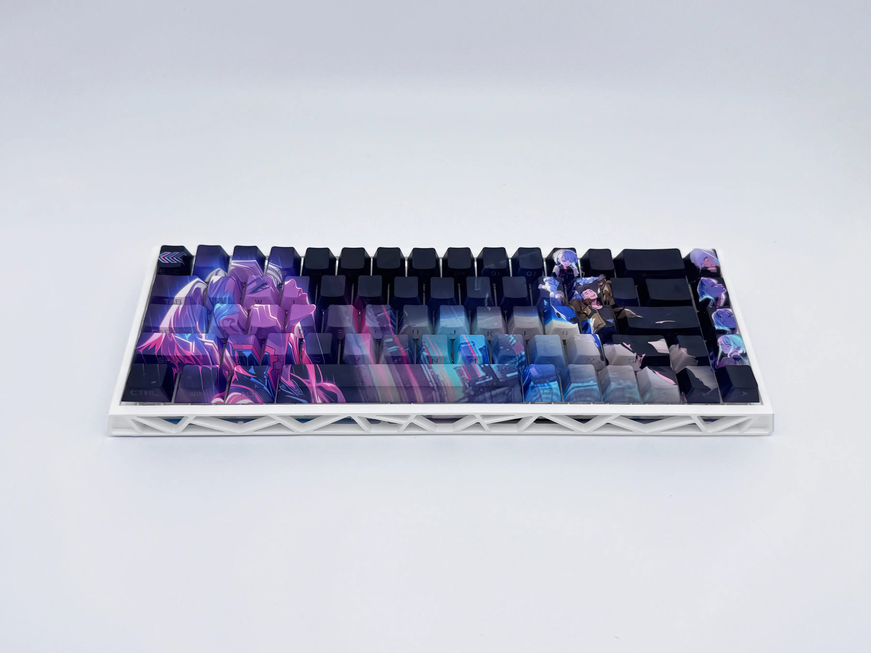 Hollow 68% Mechanical Keyboard - Bluetooth/2.4G Wireless/Wired Connection RGB HiFi Keyboard for Typing & Gaming