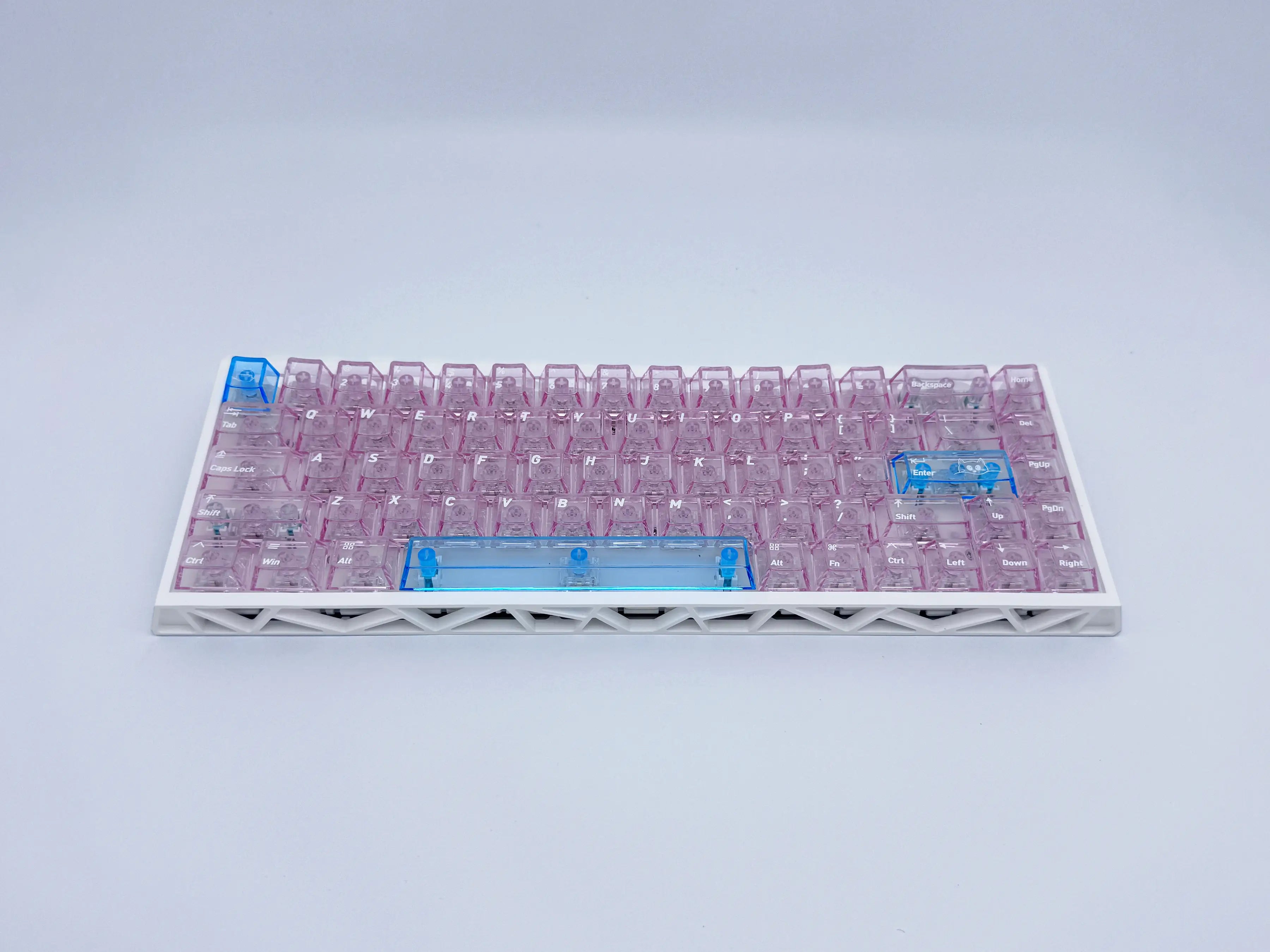 Hollow 68% Mechanical Keyboard - Bluetooth/2.4G Wireless/Wired Connection RGB HiFi Keyboard for Typing & Gaming