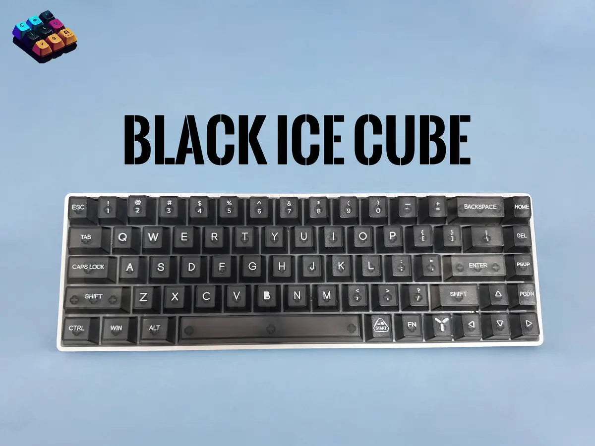 Tapkx Black Ice Cube KX68 mechanical keyboard