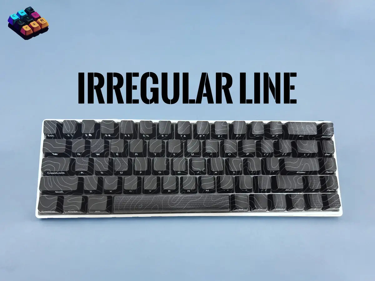 Tapkx Black Irregular Line KX68 mechanical keyboard