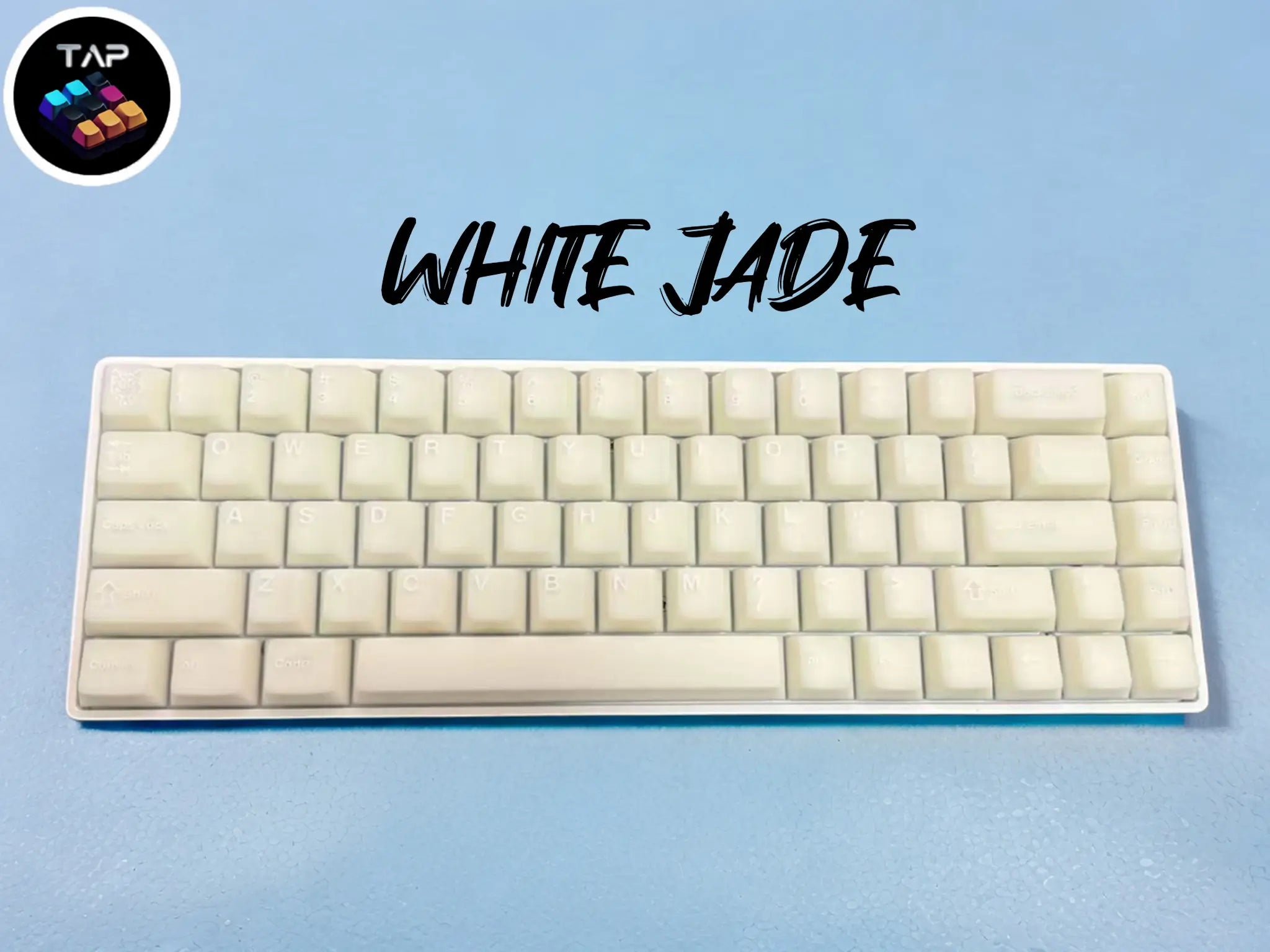 Tapkx KX68 White Jade 68% Mechanical Keyboard - Wireless/Bluetooth/Wired RGB Hifi Keyboard for Office & Gaming