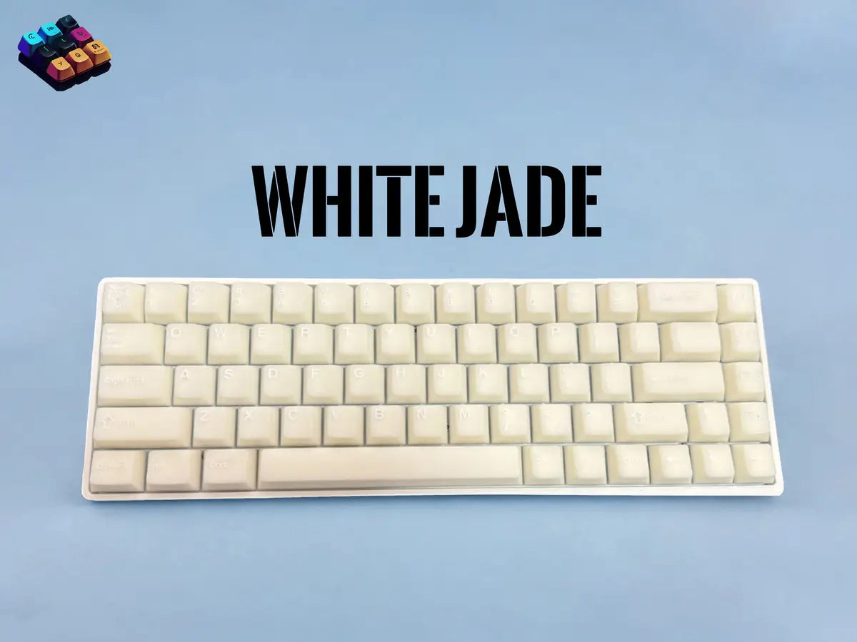 Tapkx White Jade KX68 mechanical keyboard