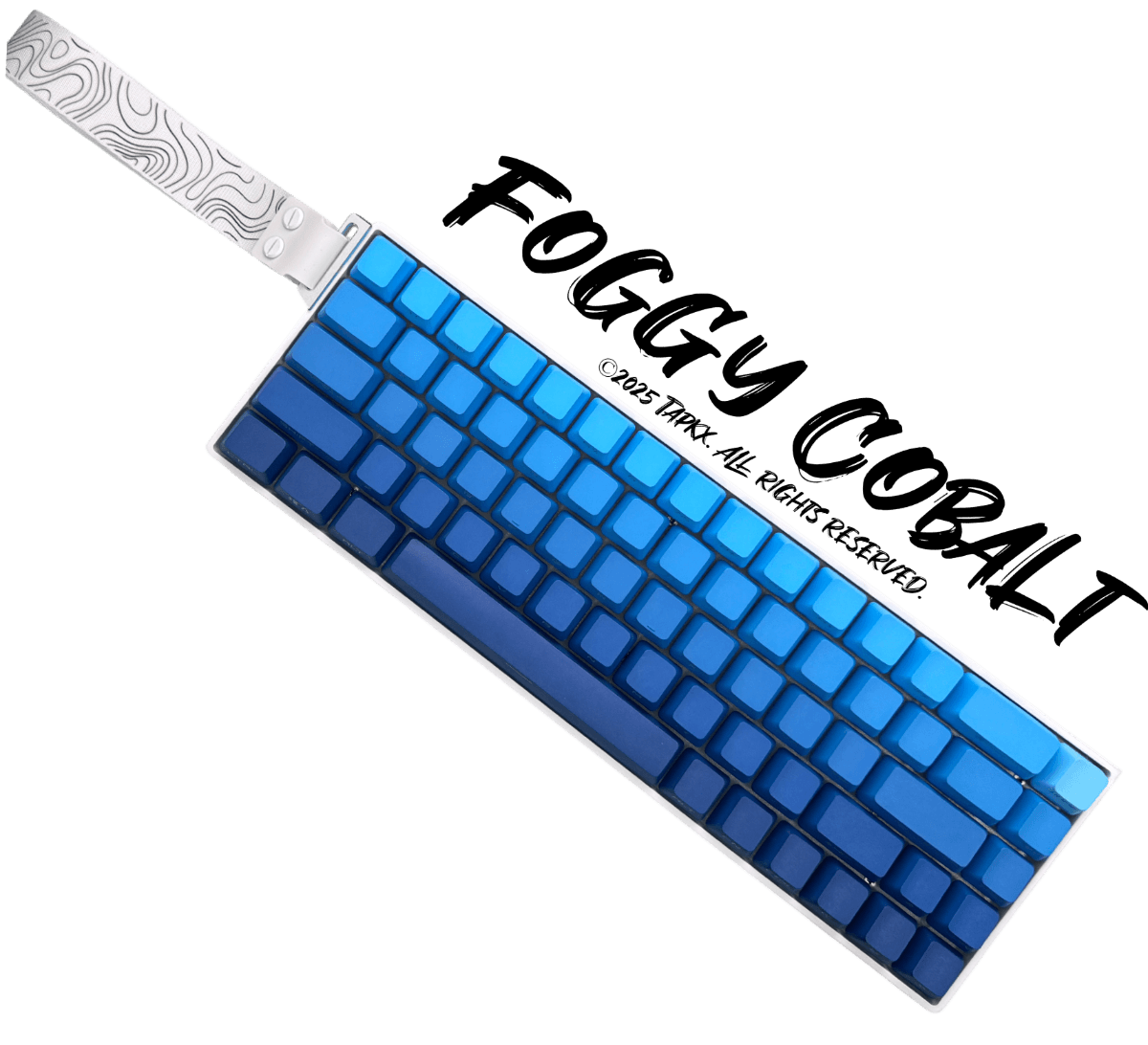 Tapkx KX68 Foggy Cobalt 68% Mechanical Keyboard - Wireless/Wired RGB for Gaming & Office