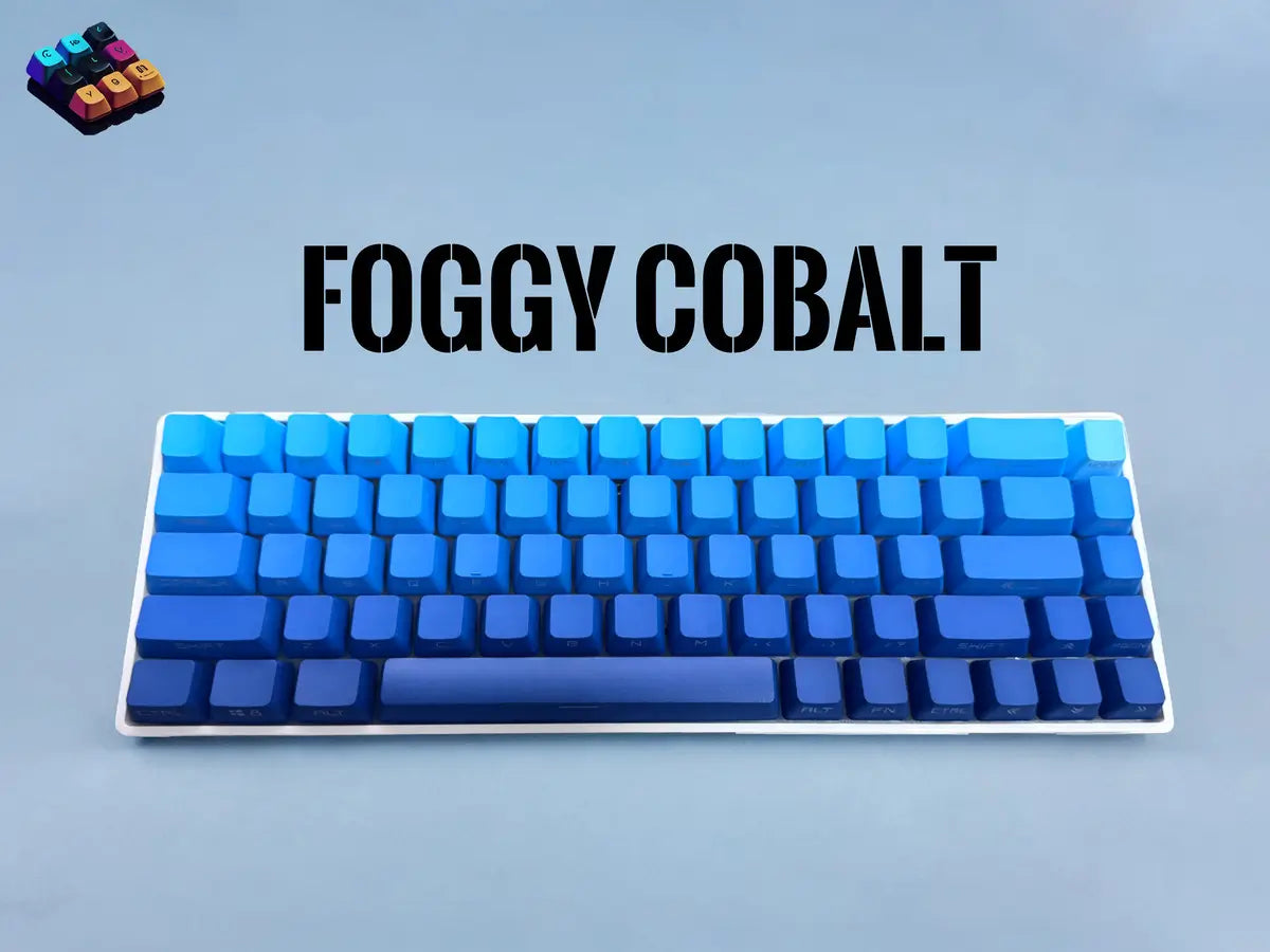 Tapkx Foggy Cobalt KX68 mechanical keyboard