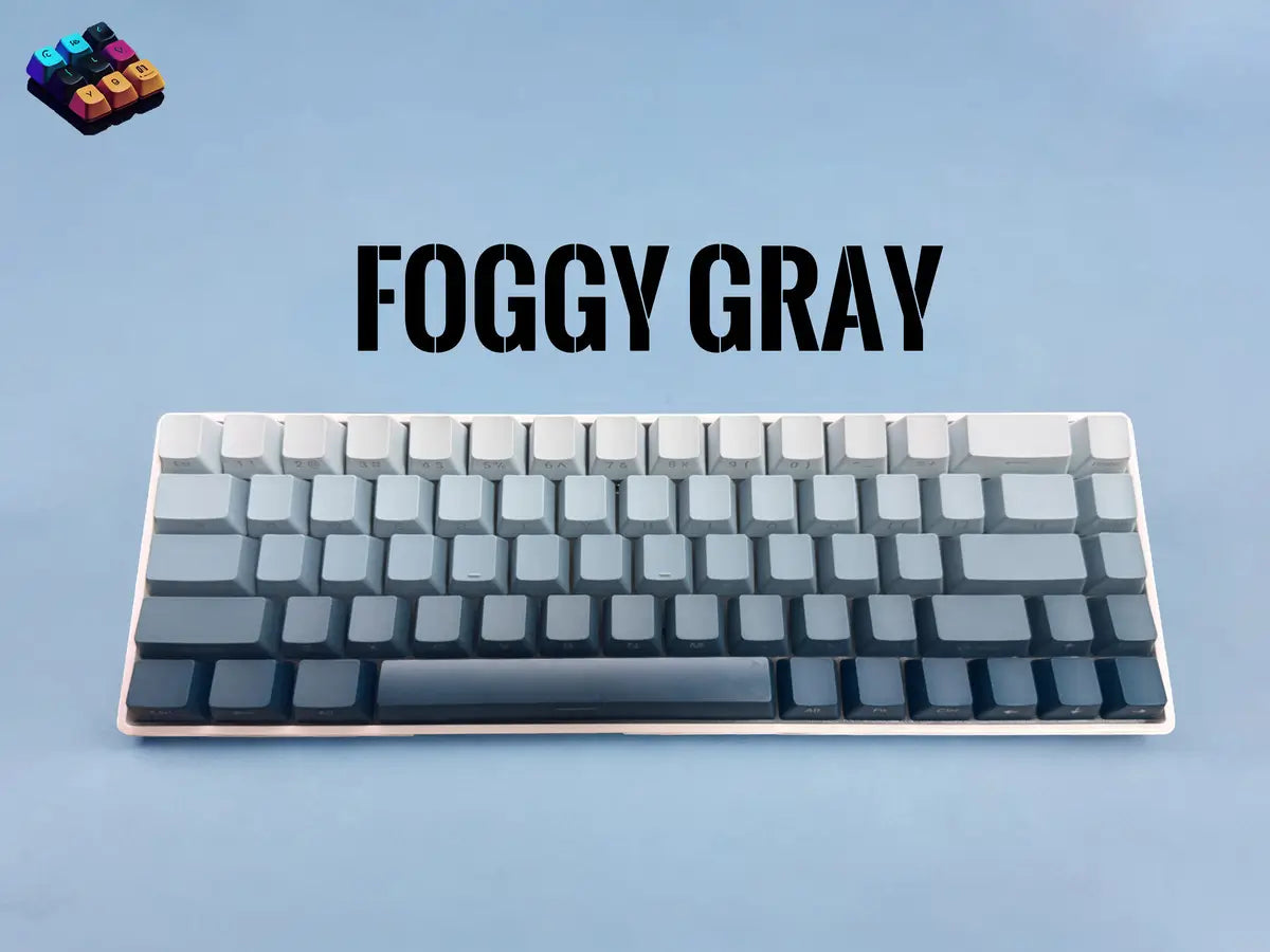 Tapkx Foggy Gray KX68 mechanical keyboard