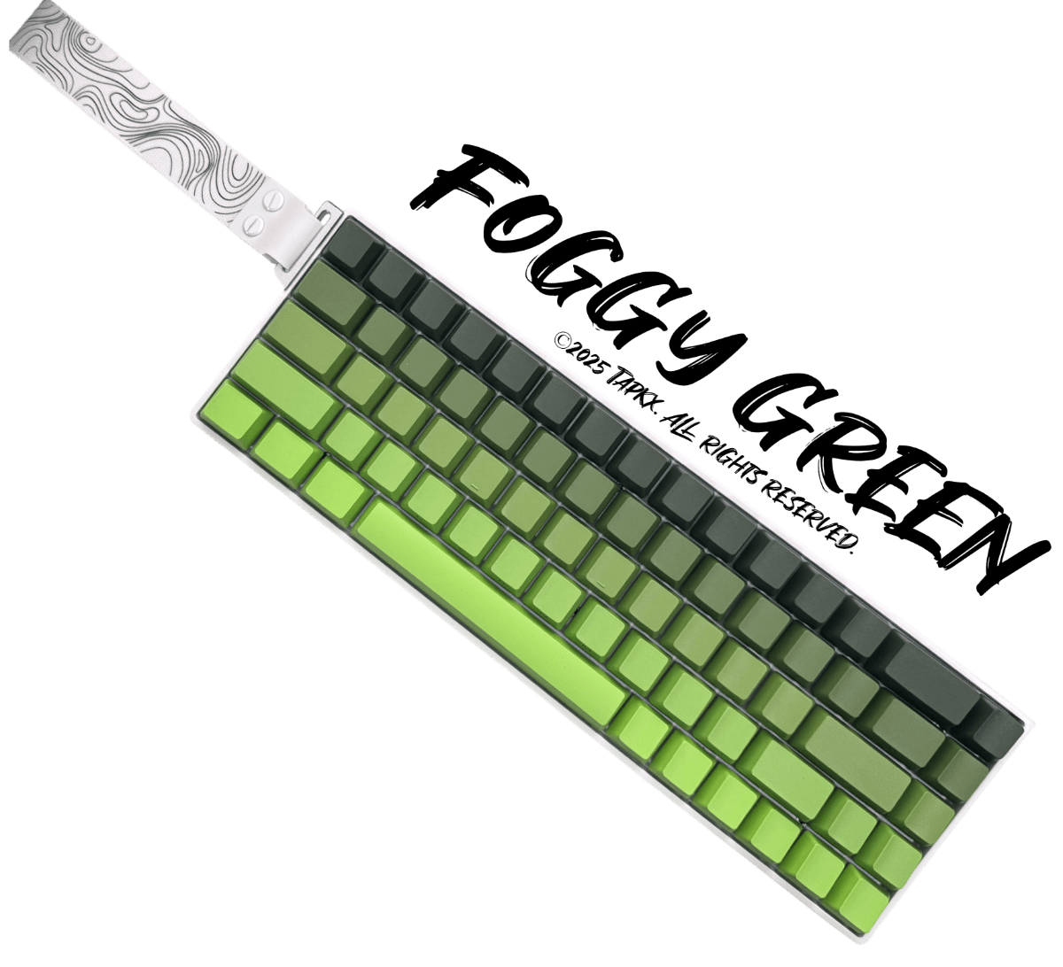 Tapkx KX68 Foggy Green 68% Mechanical Keyboard - Wireless/Wired RGB for Gaming & Office