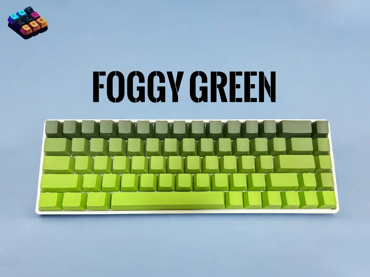 Tapkx Foggy Green KX68 mechanical keyboard