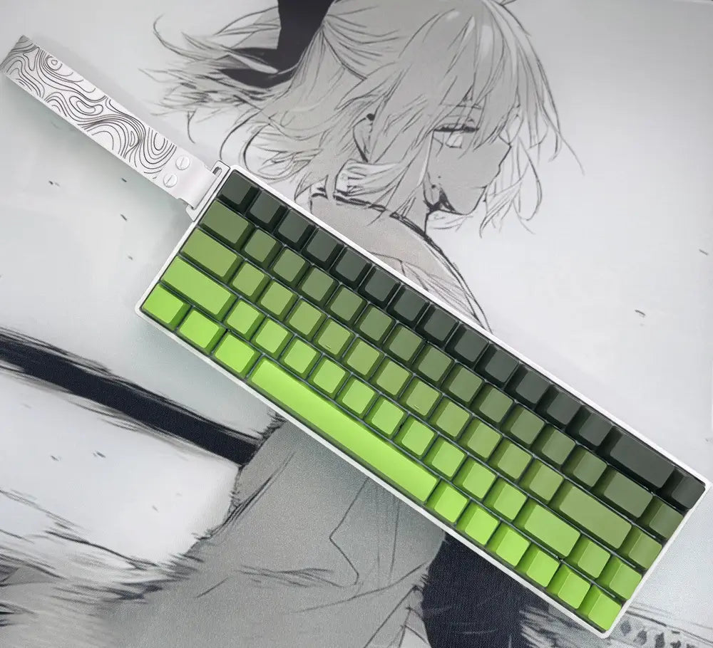 Tapkx KX68 Foggy Green 68% Mechanical Keyboard - Wireless/Wired RGB for Gaming & Office