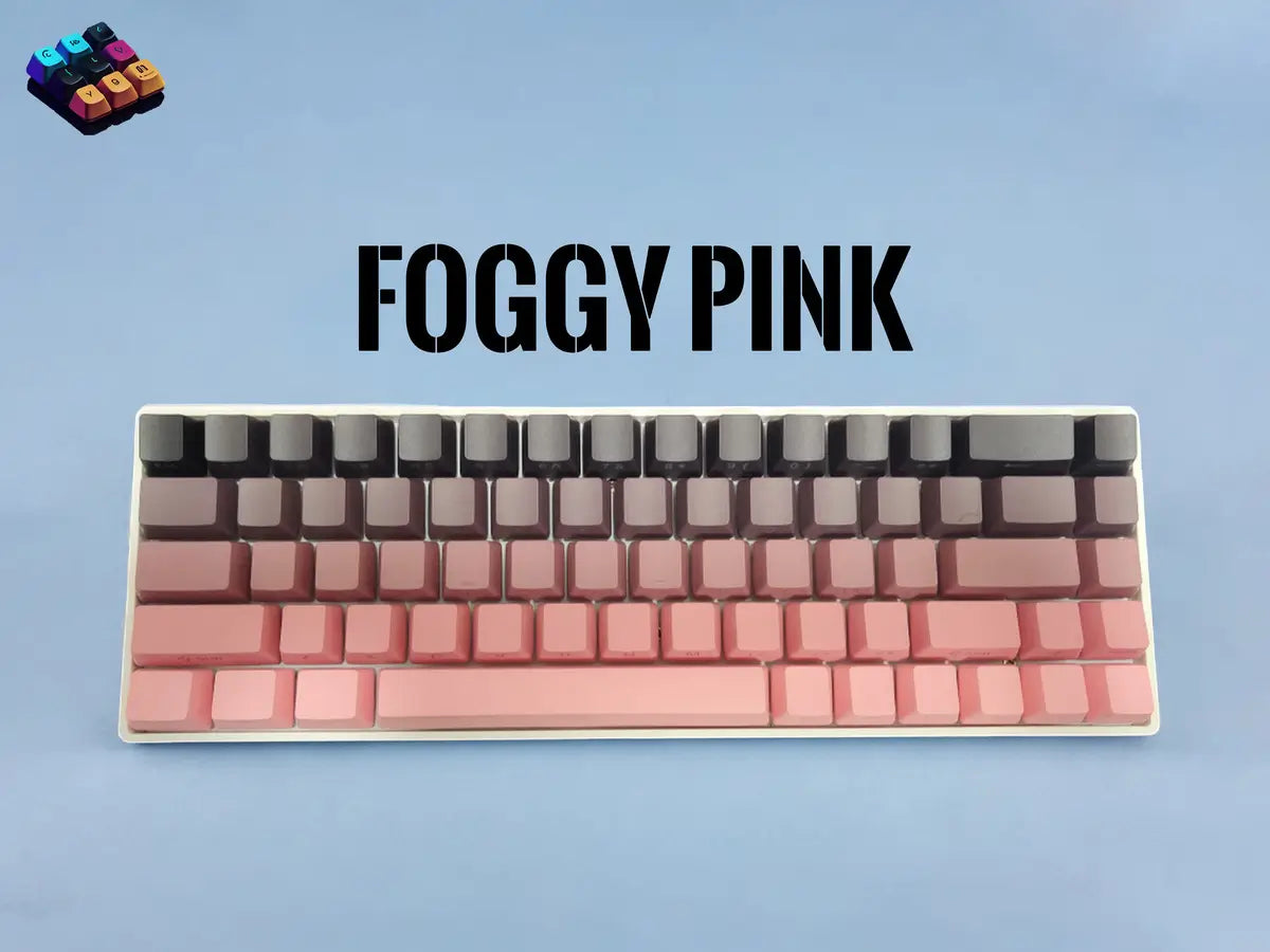 Tapkx Foggy Pink KX68 mechanical keyboard