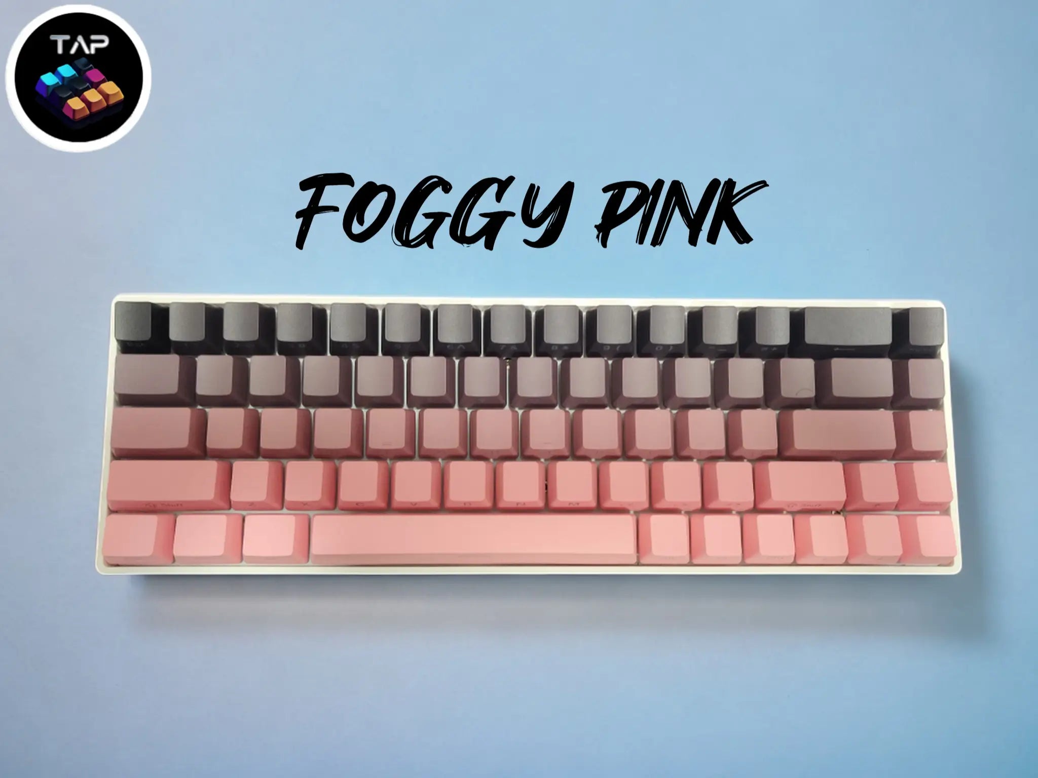 Tapkx KX68 Pink Gradient 68% Mechanical Keyboard - Wireless/Bluetooth/Wired RGB Hifi Keyboard for Office & Gaming