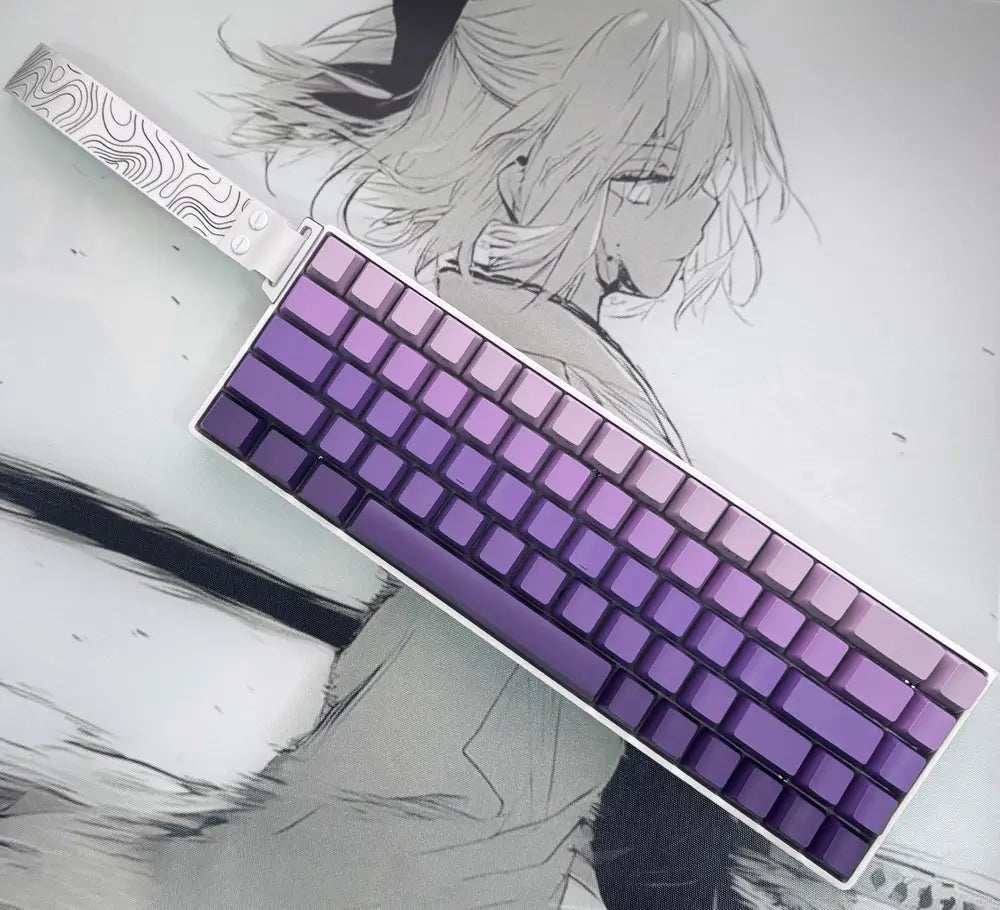 Tapkx KX68 Foggy Purple 68% Mechanical Keyboard - Wireless/Wired RGB for Gaming & Office