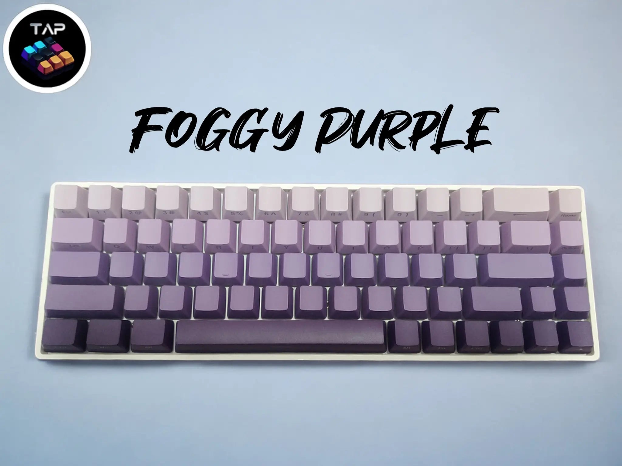 Tapkx KX68 Purple Gradient 68% Mechanical Keyboard - Wireless/Bluetooth/Wired RGB Hifi Keyboard for Office & Gaming