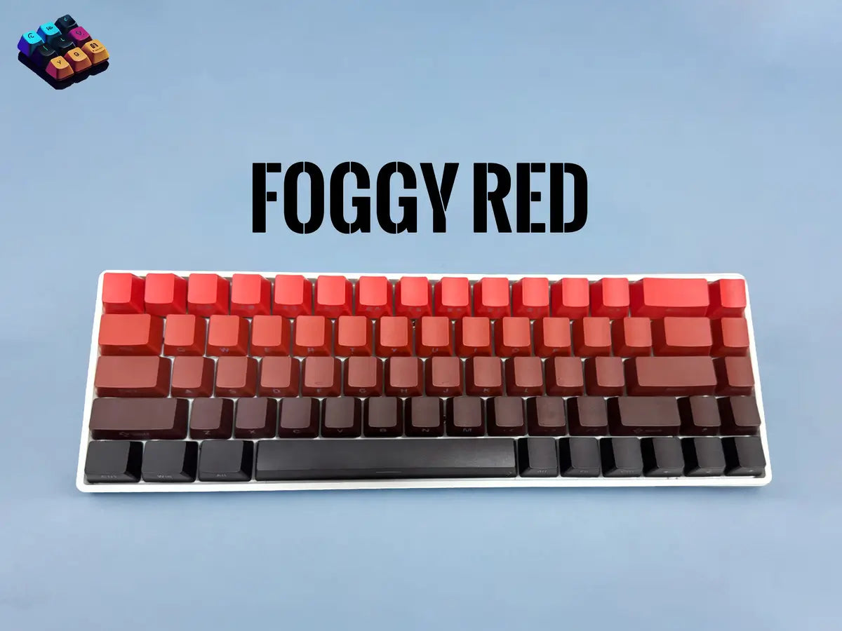 Tapkx Foggy Red KX68 mechanical keyboard