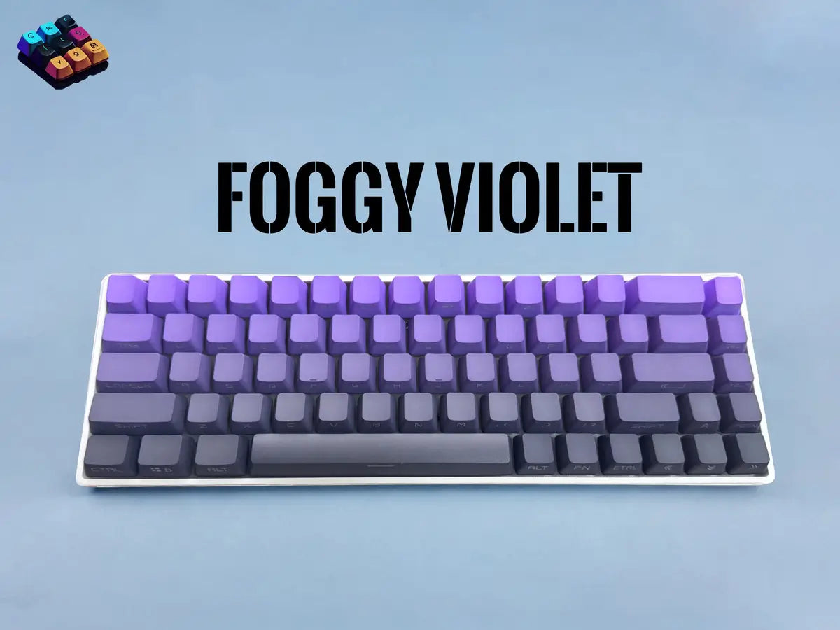 Tapkx Foggy Violet KX68 mechanical keyboard