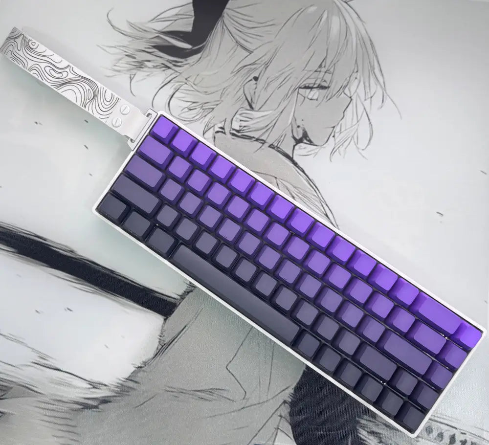 Tapkx KX68 Foggy Violet 68% Mechanical Keyboard - Wireless/Wired RGB for Gaming & Office